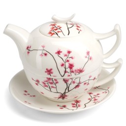 Zeige Details für Tea For One Set Cherry Blossom Bild von Tea For One Set Cherry Blossom
