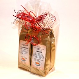 Zeige Details für Teegeschenk mit 4 x 50g Tee Bild von Teegeschenk mit 4 x 50g Tee