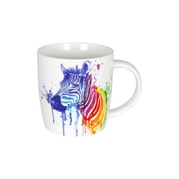 Zeige Details für Zebra Watercoloured Animals Teetasse Kaffeebecher Könitz Bild von Zebra Watercoloured Animals Teetasse Kaffeebecher Könitz