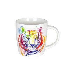 Zeige Details für Tiger Watercoloured Animals Teetasse Kaffeebecher Könitz Bild von Tiger Watercoloured Animals Teetasse Kaffeebecher Könitz