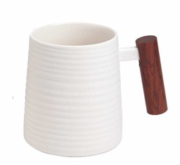 Zeige Details für Blanca Tasse Henkelbecher Porzellan mit Holzgriff Bienenkorb Bild von Blanca Tasse Henkelbecher Porzellan mit Holzgriff Bienenkorb