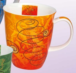 Zeige Details für Vier Elemente Luft Henkelbecher Tasse Porzellan Bild von Vier Elemente Luft Henkelbecher Tasse Porzellan