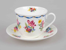 Zeige Details für Dresden Blümchen Roy Kirkham Teetassen Jumbo mit Untertasse  Bild von Dresden Blümchen Roy Kirkham Teetassen Jumbo mit Untertasse
