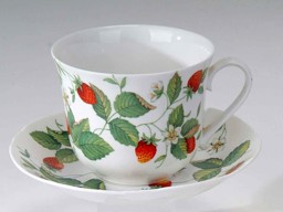 Zeige Details für Roy Kirkham Tassen Alpine Strawberry Erdbeeren Jumbotasse mit Untertasse Bild von Roy Kirkham Tassen Alpine Strawberry Erdbeeren Jumbotasse mit Untertasse