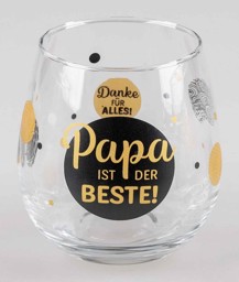 Zeige Details für Glas mit Spruch Papa ist der Beste Bild von Glas mit Spruch Papa ist der Beste