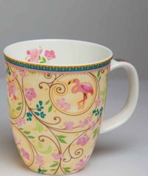 Zeige Details für tealogic Henkelbecher Emma Flamingo Fine Bone China Bild von tealogic Henkelbecher Emma Flamingo Fine Bone China