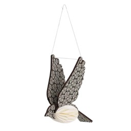 Zeige Details für Sagalin Ornament natur Vogel Holz Papier Bild von Sagalin Ornament natur Vogel Holz Papier