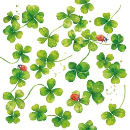 Zeige Details für Luck Marienkäfer Glücksklee Servietten klein Bild von Luck Marienkäfer Glücksklee Servietten klein
