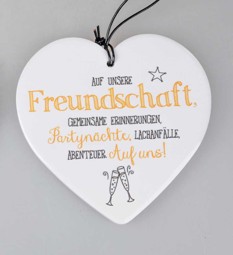 Zeige Details für Herz mit Spruch Auf unsere Freundschaft Bild von Herz mit Spruch Auf unsere Freundschaft
