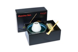 Zeige Details für MAOCI Matcha Set Premium Matchaschale blau marmoriert Besen Löffel Besenhalter Bild von MAOCI Matcha Set Premium Matchaschale blau marmoriert Besen Löffel Besenhalter