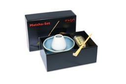 Zeige Details für MAOCI Matcha Set Premium Matchaschale blau glänzend grau matt Besen Löffel Besenhalter Bild von MAOCI Matcha Set Premium Matchaschale blau glänzend grau matt Besen Löffel Besenhalter