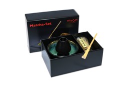 Zeige Details für MAOCI Matcha Set Premium Matchaschale schwarz innen türkis Besen Löffel Besenhalter Bild von MAOCI Matcha Set Premium Matchaschale schwarz innen türkis Besen Löffel Besenhalter