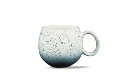 Zeige Details für MAOCI Jumbotasse weiß petrol Sprenkel Keramik 0,5 L Bild von MAOCI Jumbotasse weiß petrol Sprenkel Keramik 0,5 L