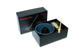 Zeige Details für MAOCI Matcha Set Premium Matchaschale jeansblau helle Tupfen Besen Löffel Besenhalter Bild von MAOCI Matcha Set Premium Matchaschale jeansblau helle Tupfen Besen Löffel Besenhalter