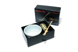 Zeige Details für MAOCI Matcha Set Matchaschale eisblau weiß Besen Löffel Bild von MAOCI Matcha Set Matchaschale eisblau weiß Besen Löffel