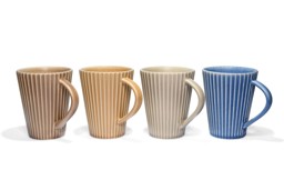 Zeige Details für Matteo 4er Set Henkelbecher Steingut 0,4 L Bild von Matteo 4er Set Henkelbecher Steingut 0,4 L