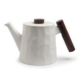 Zeige Details für tealogic Teekanne Blanca Porzellan mit Holzgriff  Bild von tealogic Teekanne Blanca Porzellan mit Holzgriff