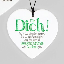 Zeige Details für Herz mit Spruch Gründe zum Lachen Bild von Herz mit Spruch Gründe zum Lachen