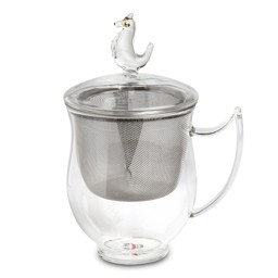 Zeige Details für tealogic Sieglinde Teeglas mit Sieb und Deckel Seepferdchen Bild von tealogic Sieglinde Teeglas mit Sieb und Deckel Seepferdchen