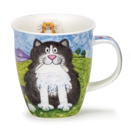 Zeige Details für Dunoon Tasse Happy Cats schwarzweiß Bild von Dunoon Tasse Happy Cats schwarzweiß