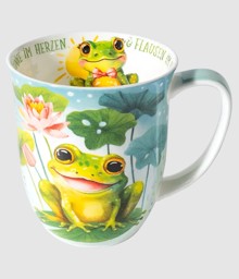 Zeige Details für Tasse Gute Laune Frosch Jumbobecher 400 ml Fine Bone China  Bild von Tasse Gute Laune Frosch Jumbobecher 400 ml Fine Bone China