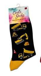 Zeige Details für formano Coole Socke Baustelle Bagger schwarz mit gelber Spitze Bild von formano Coole Socke Baustelle Bagger schwarz mit gelber Spitze