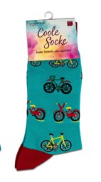Zeige Details für formano Coole Socke Fahrrad türkis Bild von formano Coole Socke Fahrrad türkis
