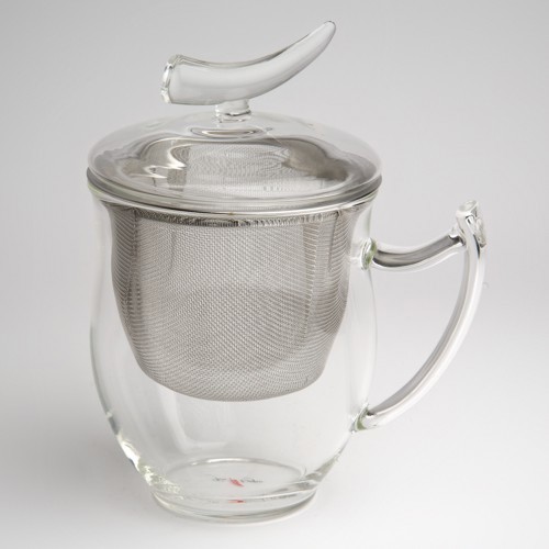 Teeglas mit Sieb und Deckel Epsilon