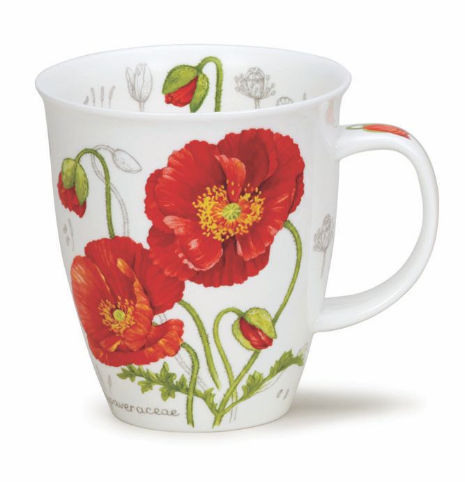 Bild von Dunoon Mug Tassen Botanical Sketch Poppy Mohn Nevis