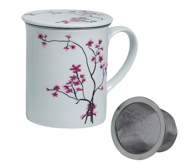 Bild von Cherry BlossomTeetasse mit Sieb und Deckel 