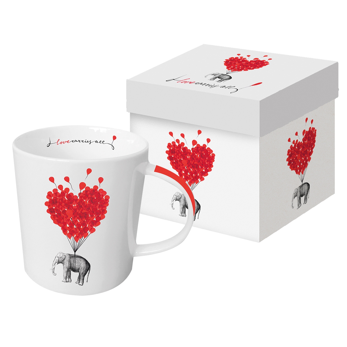 Bild von Love Carries All Porzellanbecher mit Geschenkkarton