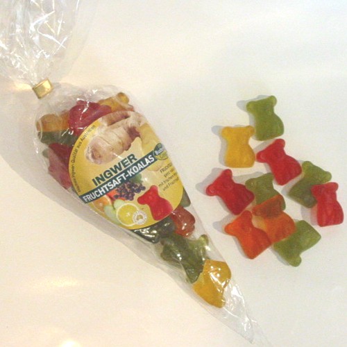 Bild von Ingwer-Gummibärchen Ingwer-Fruchtsaft Koalas