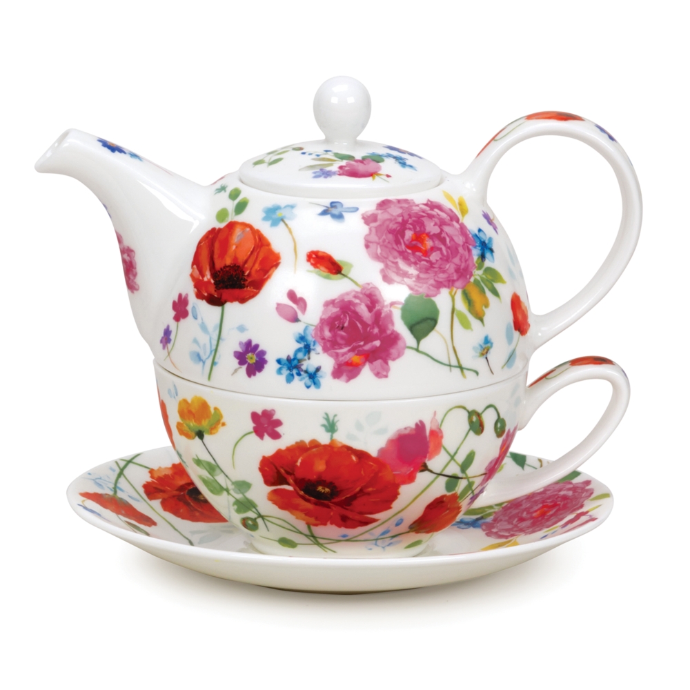 Bild von Tea For One Set Wild Garden Fine Bone China