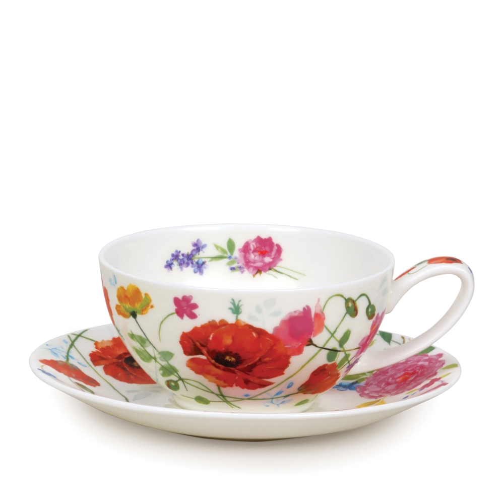 Bild von Dunoon Tasse mit Untertasse Wild Garden