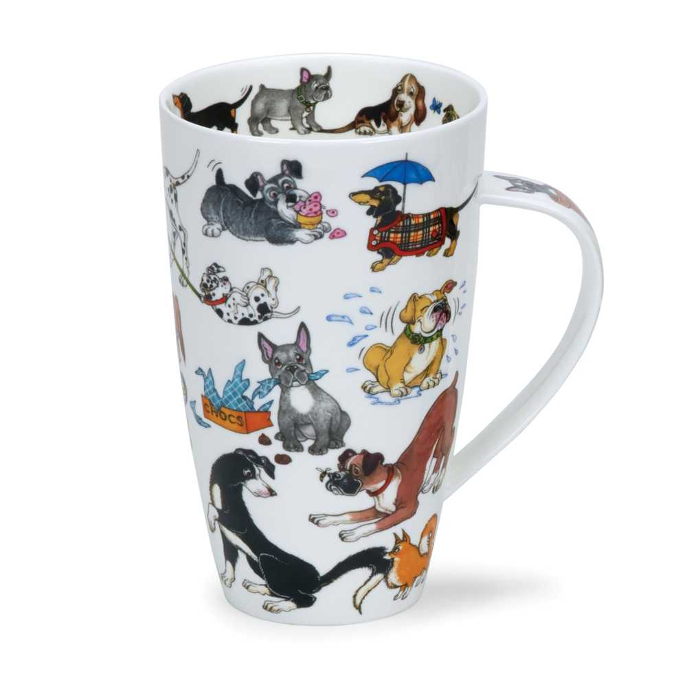 Bild von Dunoon Barking Mad Hunde Jumbobecher Henley Tasse Mug