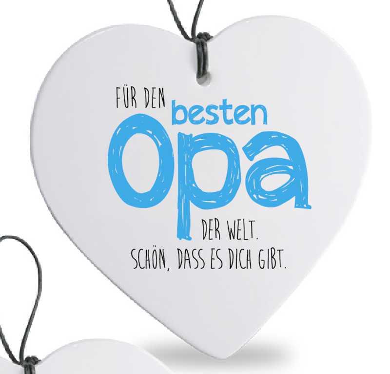 Bild von Herz mit Spruch Opa