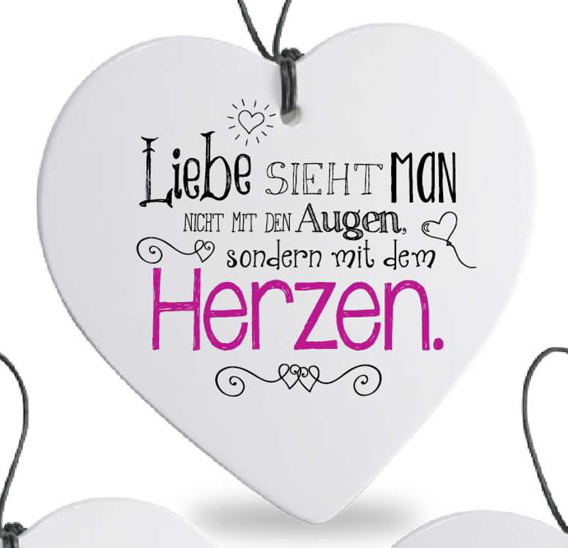 Bild von Herz mit Spruch Liebe Herzen