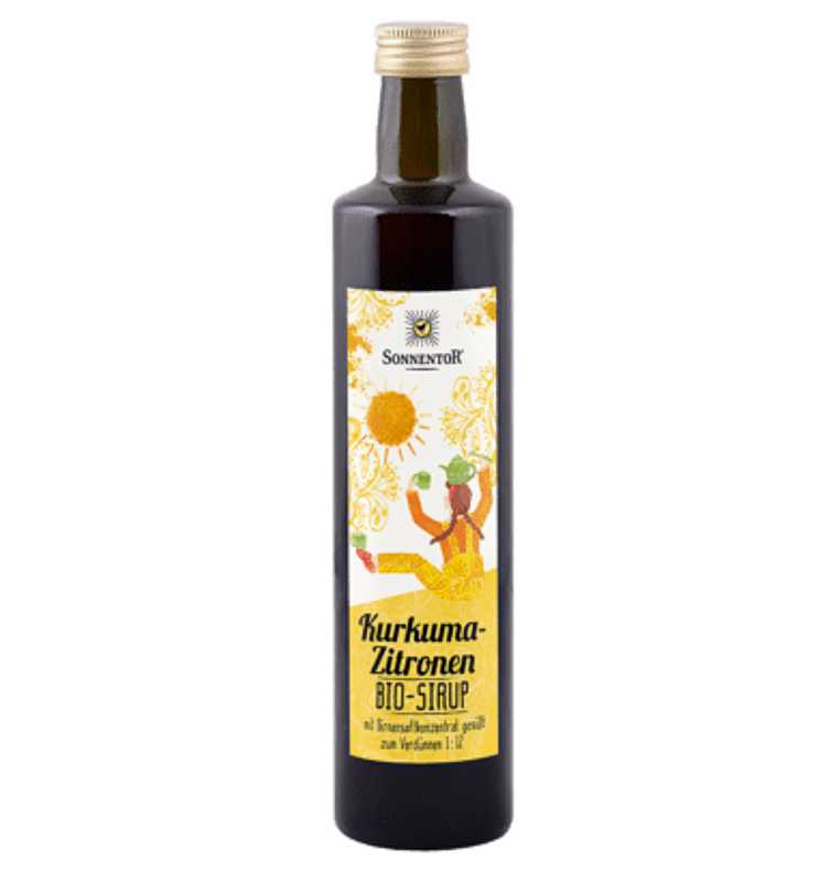 Bild von Kurkuma-Zitronen-Sirup bio 500 ml Sonnentor