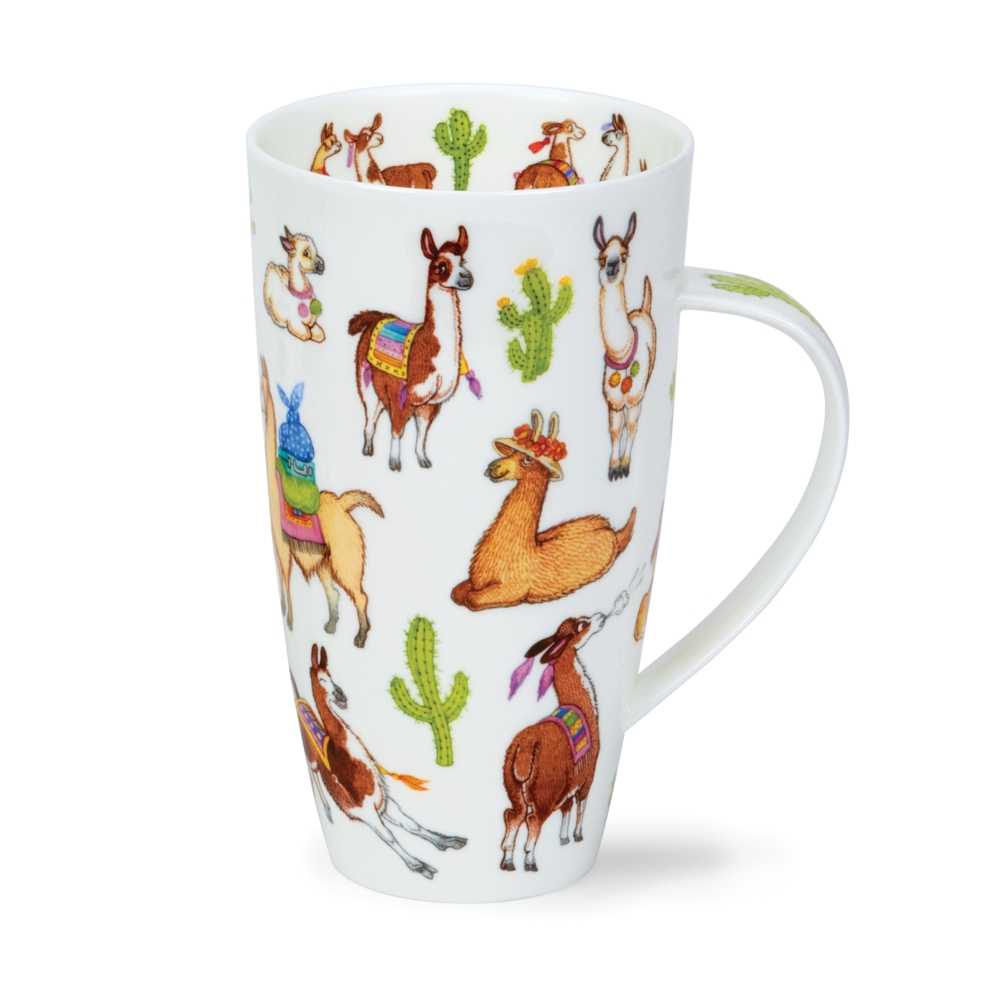 Bild von Dunoon Tasse Jumbobecher Llamarama Lama Henley 0,55 L