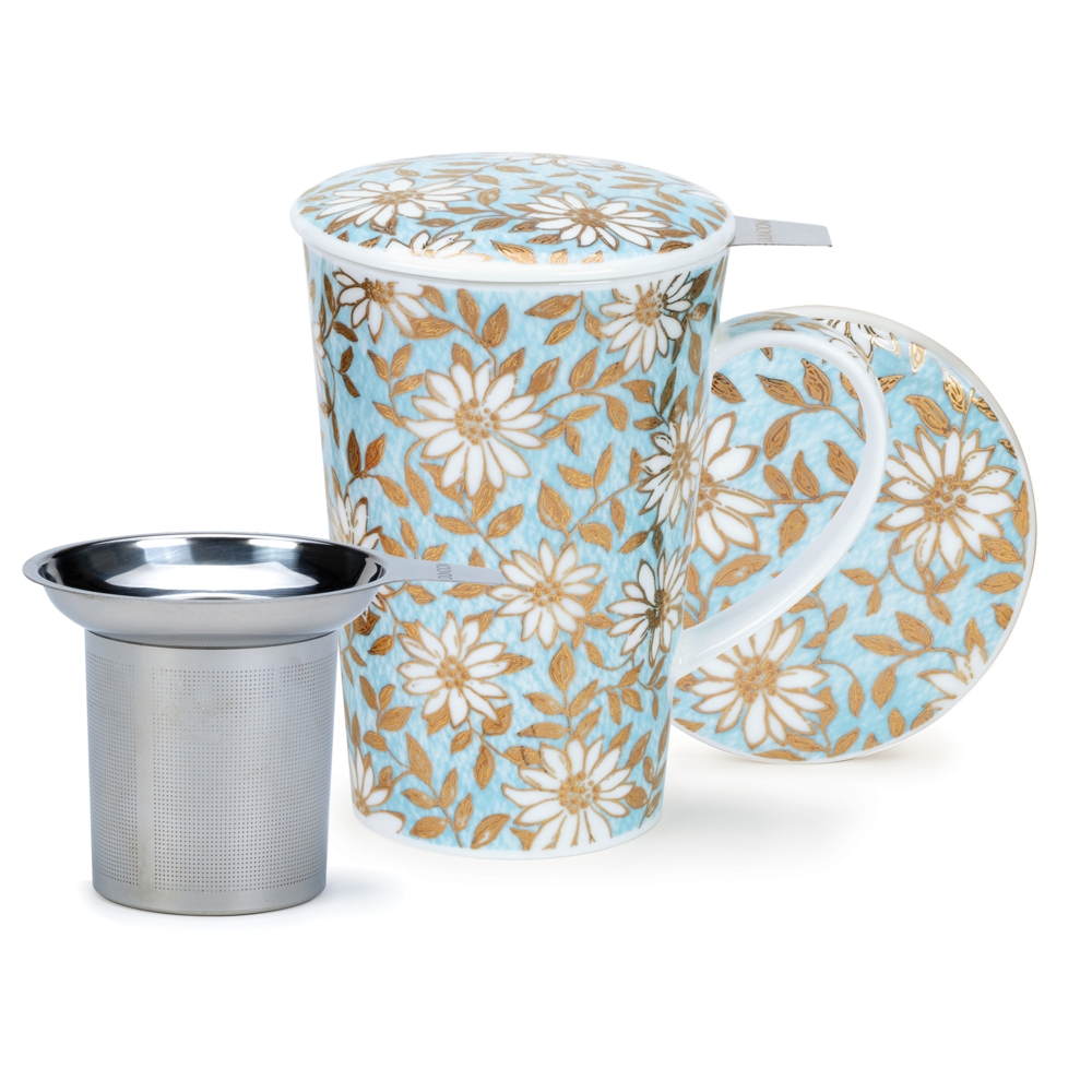 Bild von Dunoon Tasse mit Sieb und Deckel Aqua Shetland