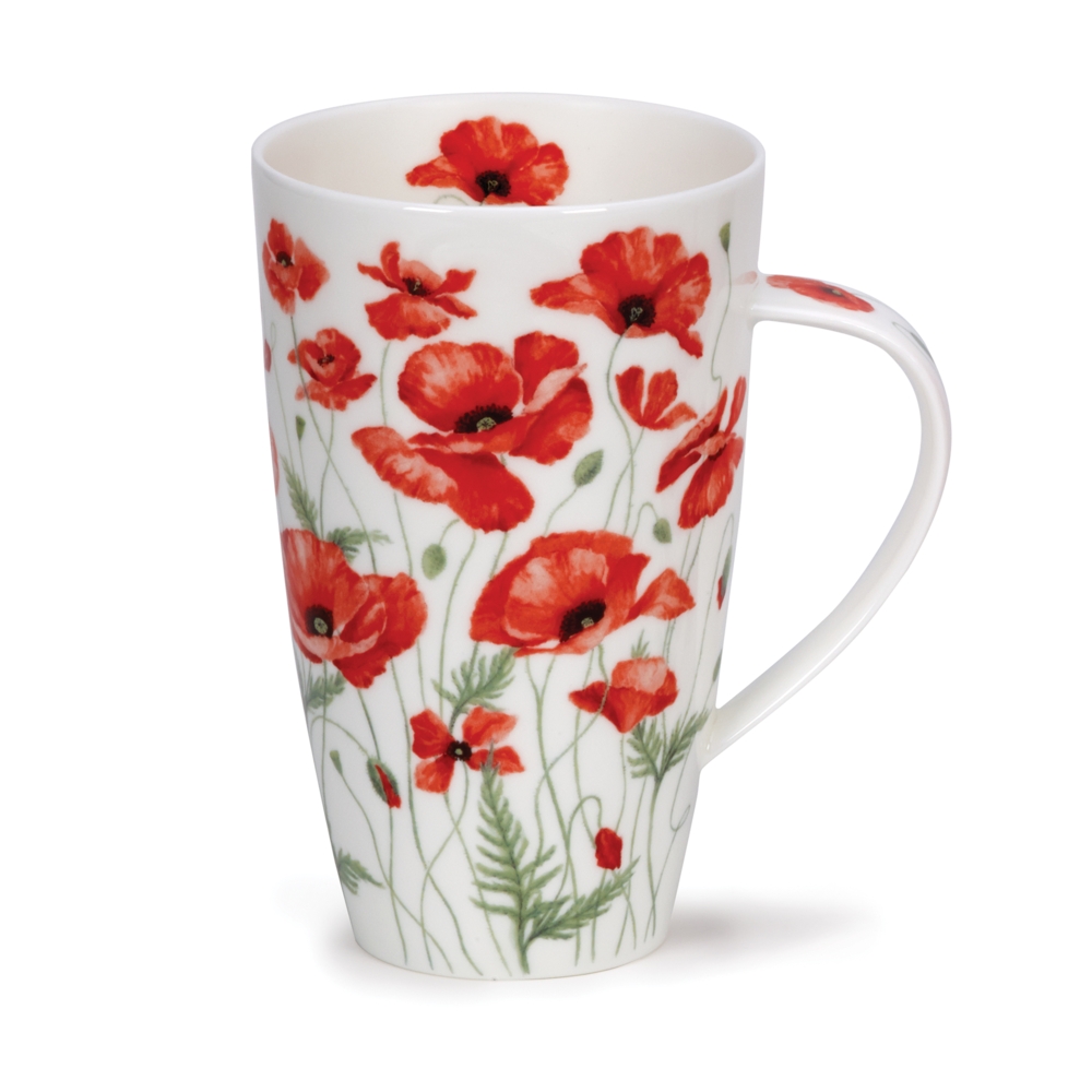 Bild von Dunoon Becher Poppies rot Mohn Jumbotasse Henley