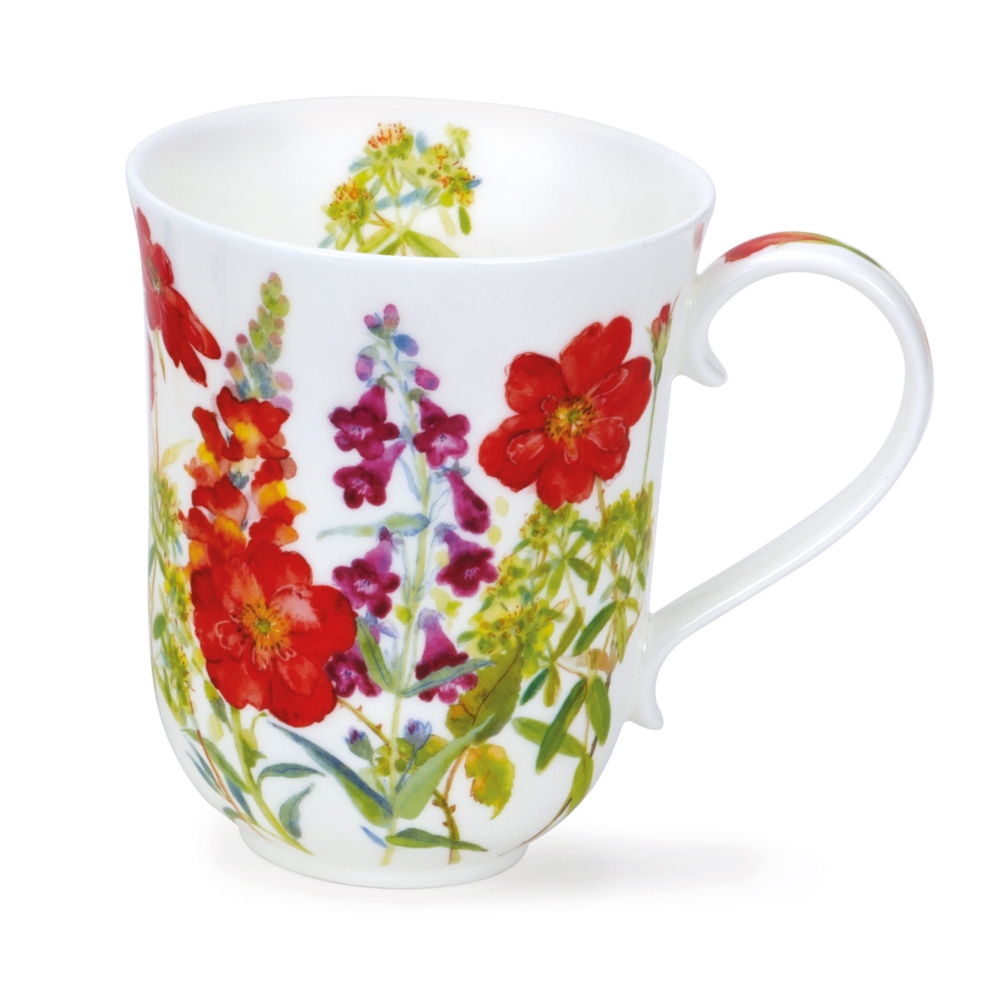 Bild von Dunoon Tasse Cottage Flowers red rot Braemar 