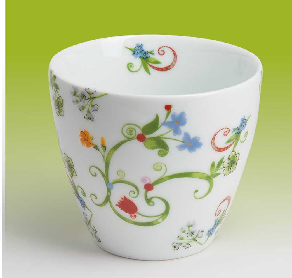 Bild von Fleurette Becher Tasse ohne Henkel Coppje