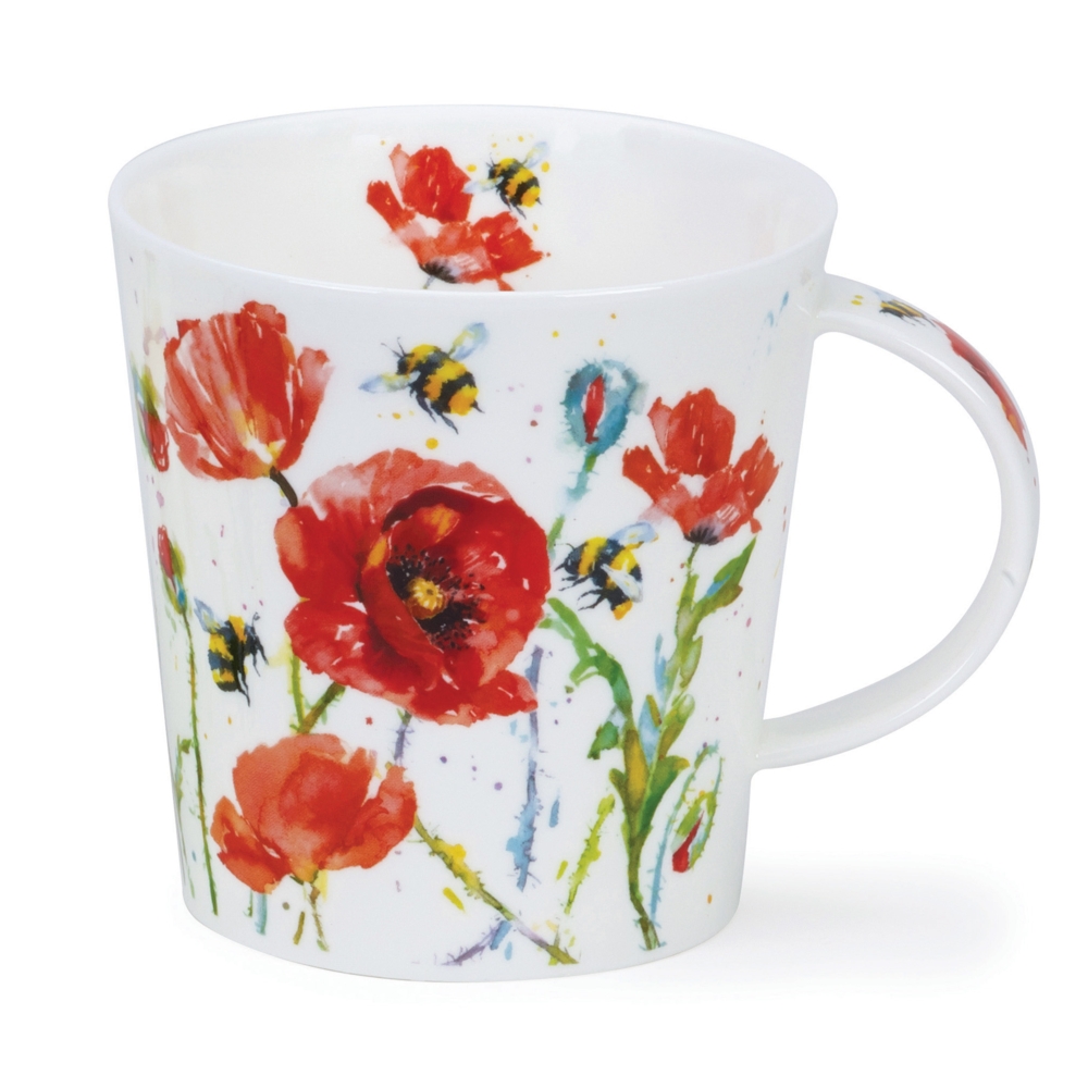 Bild von Dunoon Tasse Busy Bees Poppy Bienen Mohn Jumbo Cairngorm 