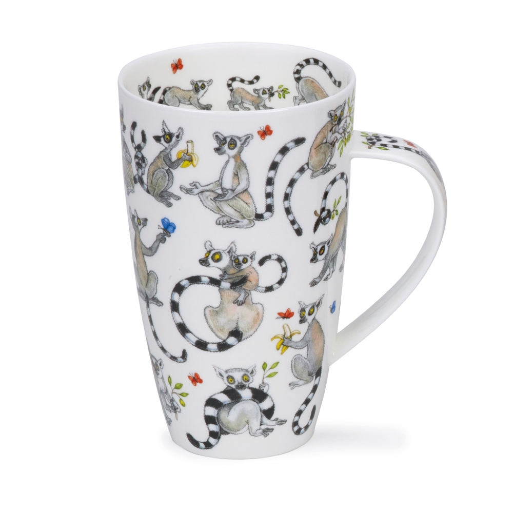 Bild von Dunoon Follow the Lemur Affen Jumbobecher Tasse Mug