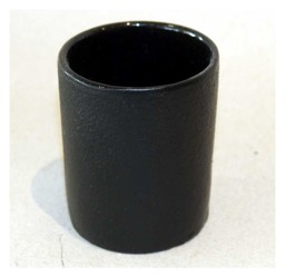Bild von Cup Teecup modern aus Gusseisen schwarz 0,15 L