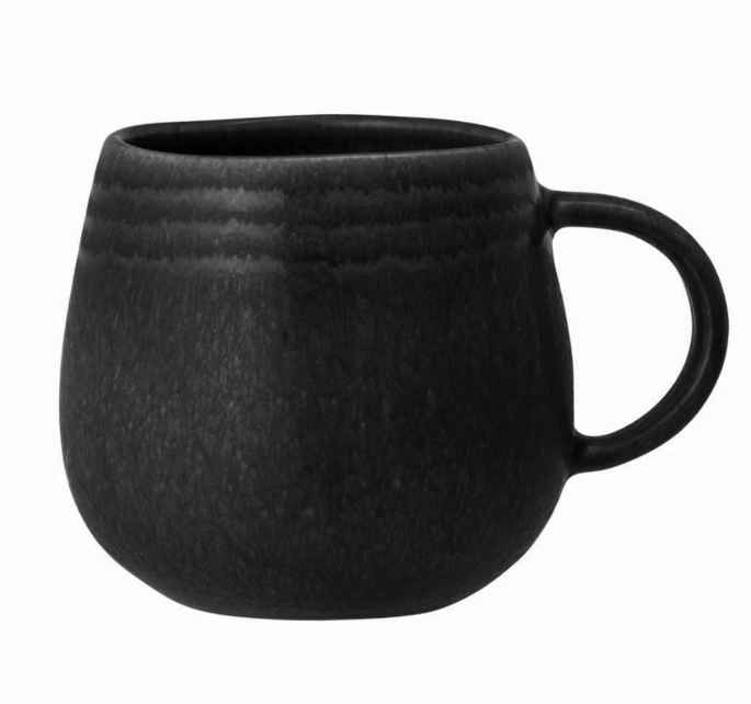 Bild von Raben schwarz Teetasse Henkelbecher Bloomingville