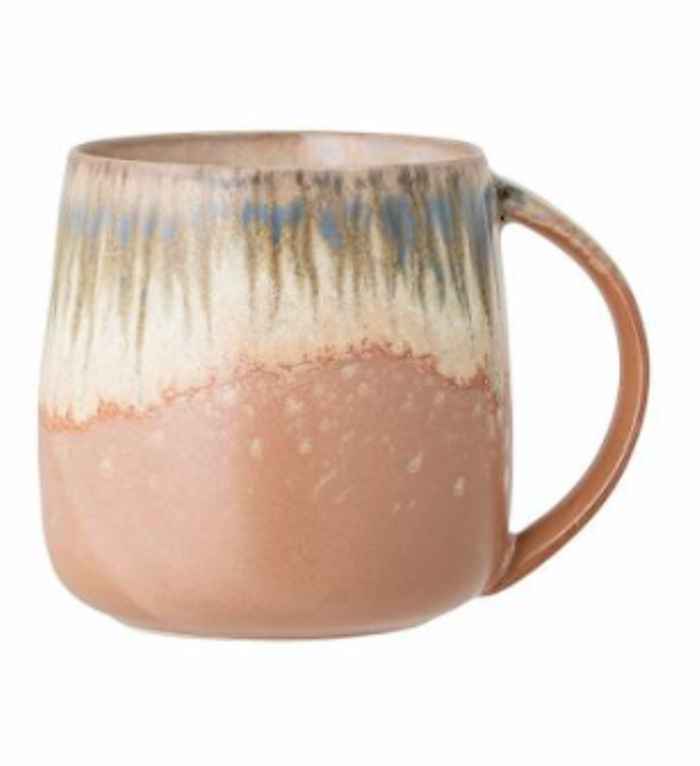 Bild von Cloe rosa Teetasse Henkelbecher Bloomingville