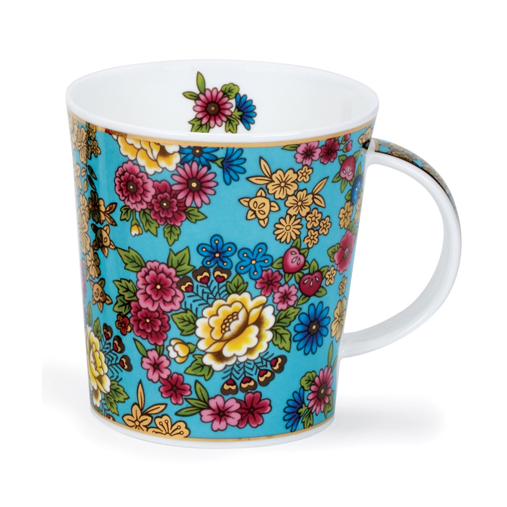 Bild von Kimono turquoise türkis Dunoon Tasse Lomond Fine Bone China