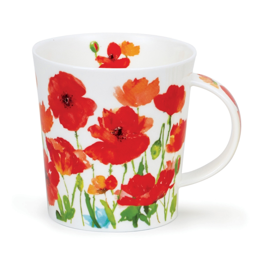 Bild von Beau Jardin red rot Dunoon Tasse Lomond Fine Bone China
